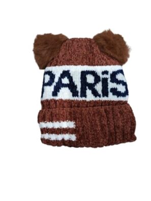 Boy's And Girl's Warm winter woolen Cap With Soft Pom-Pom