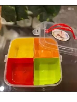 Smart Multi Function Storage Box 4 in 1 Masala Box - Kitchen Storage - Spice Racks