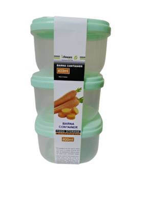 Lifemax Food Storage 400ml Containers Set of 3