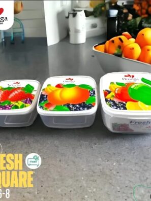 Food Storage Container Set 3 in 1 - Storage Box Plastic