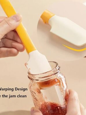 Silicone Jam Spreader Spatula with Can Opener End, Multi Purpose Spreaders for Jar, Peanut Butter Jelly Spreader, Chocolate Spreader Mixing Scraper, Spread with Clean Hands by Simple Spreading