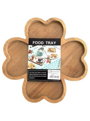 Flamer Wooden Rose Serving Tray, 25 Cm - Ww-188