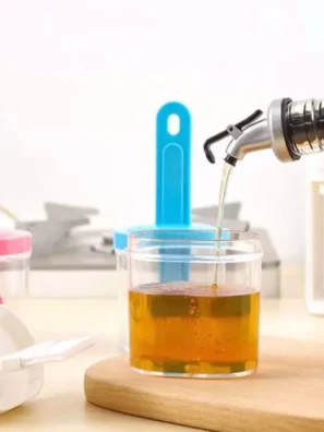 Silicone Oil Brush With Bottle, High Temperature Resistant Silicone Bottle Brush, Portable Barbecue Oil Brush