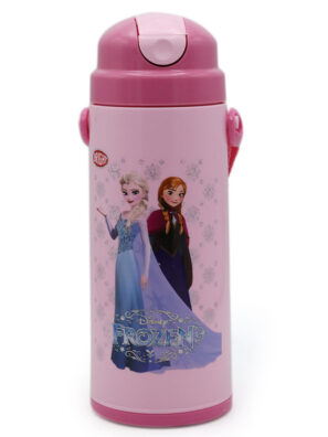 Bright Creative Girls Favourite Frozen Character Water Bottle With Straw