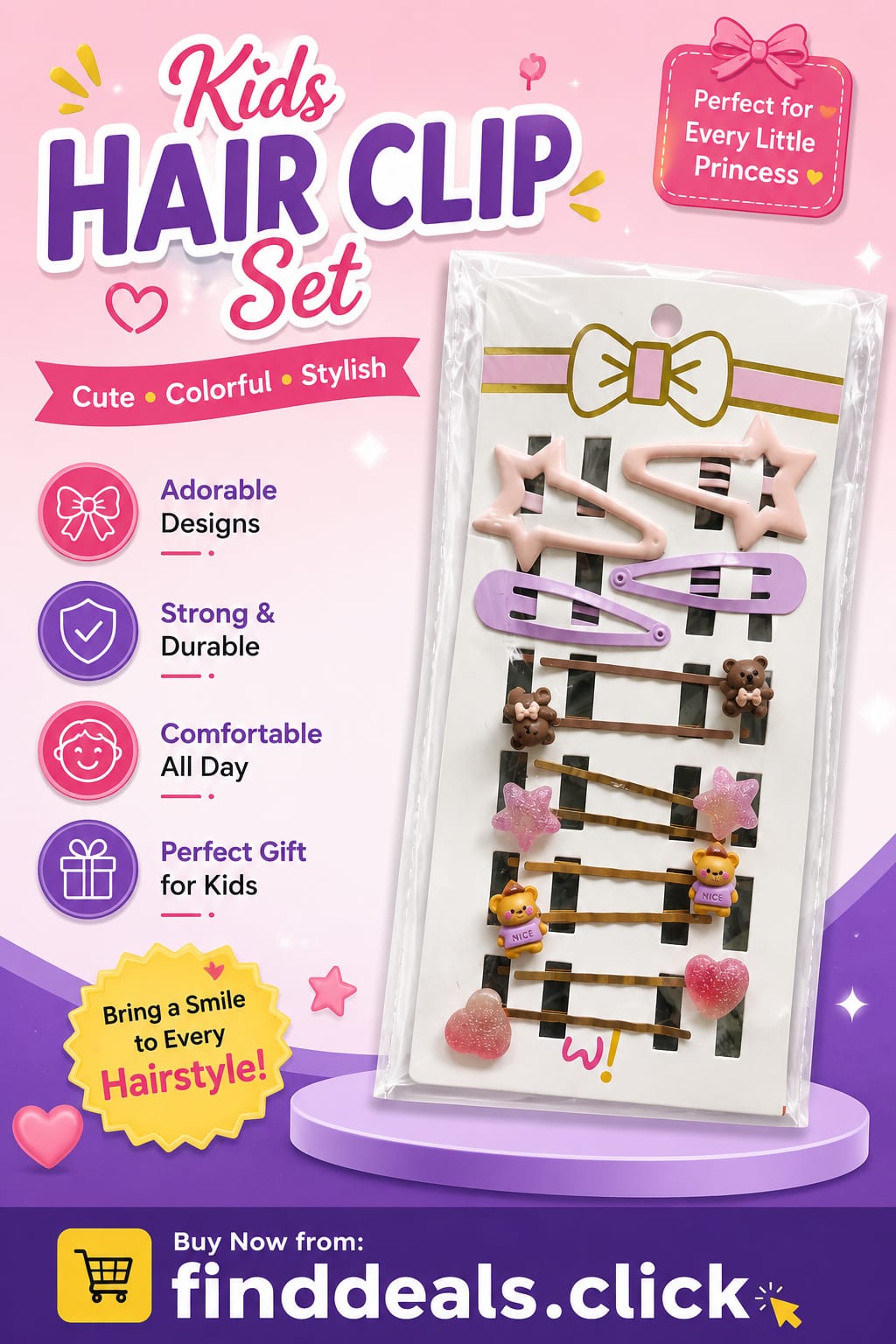 Kids Hair Clip Set
