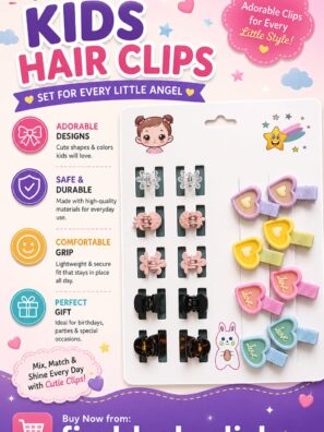 Kids Hair Clips Set